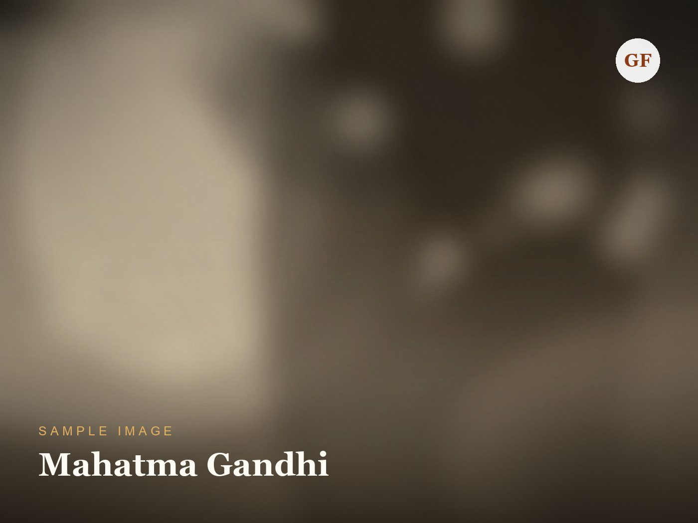 Portrait illustration of Mahatma Gandhi